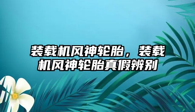 裝載機風神輪胎，裝載機風神輪胎真假辨別