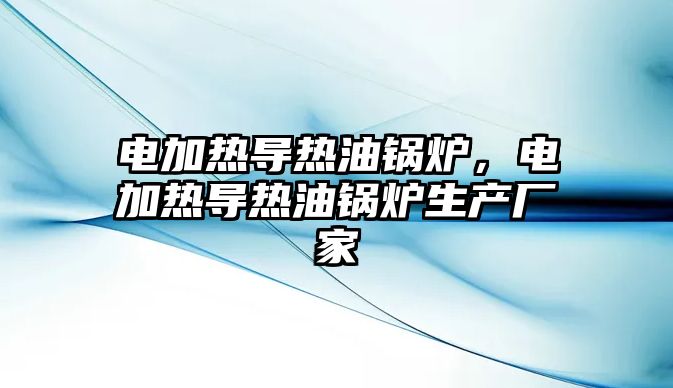 電加熱導熱油鍋爐，電加熱導熱油鍋爐生產(chǎn)廠家