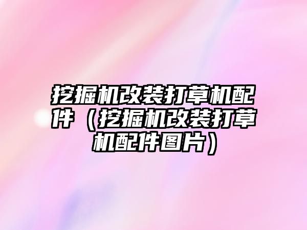 挖掘機改裝打草機配件（挖掘機改裝打草機配件圖片）