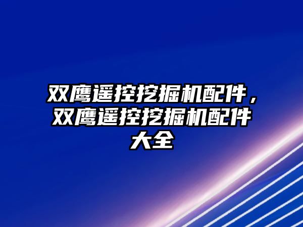 雙鷹遙控挖掘機(jī)配件，雙鷹遙控挖掘機(jī)配件大全