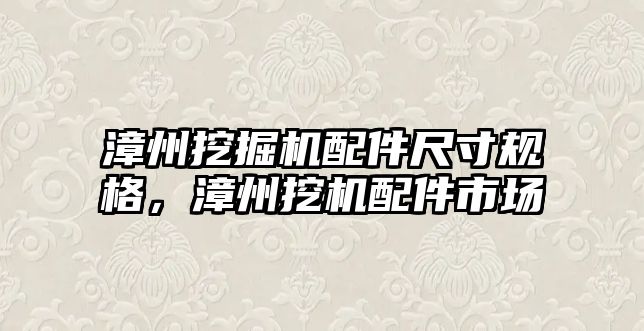 漳州挖掘機配件尺寸規(guī)格，漳州挖機配件市場