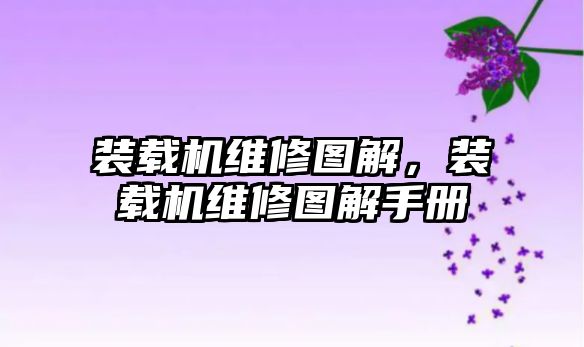 裝載機維修圖解，裝載機維修圖解手冊