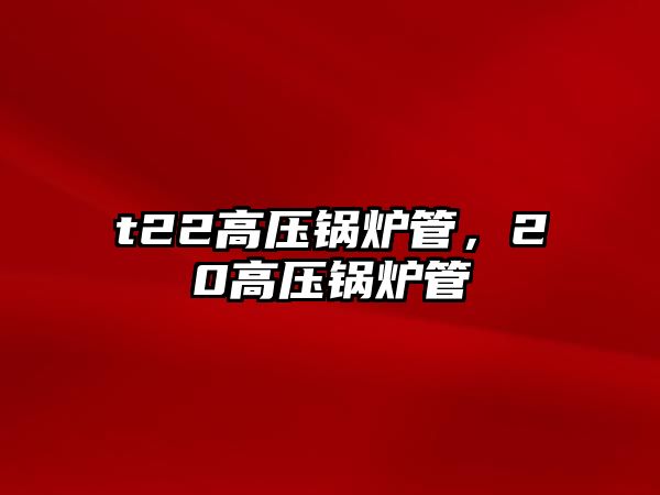 t22高壓鍋爐管，20高壓鍋爐管