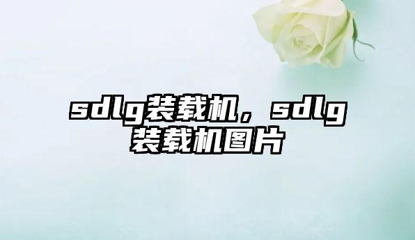 sdlg裝載機(jī)，sdlg裝載機(jī)圖片