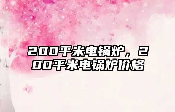 200平米電鍋爐，200平米電鍋爐價格