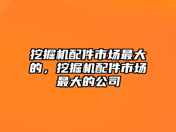 挖掘機(jī)配件市場最大的，挖掘機(jī)配件市場最大的公司