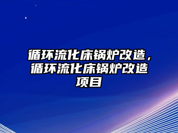 循環(huán)流化床鍋爐改造，循環(huán)流化床鍋爐改造項(xiàng)目