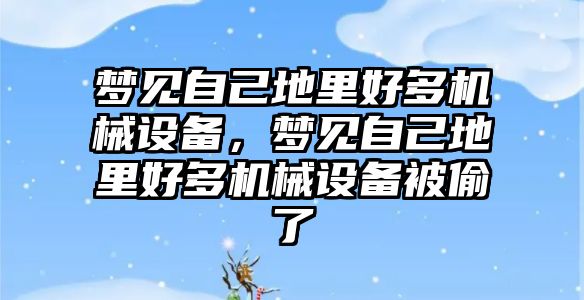 夢見自己地里好多機械設(shè)備，夢見自己地里好多機械設(shè)備被偷了