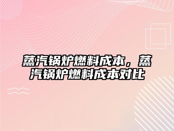 蒸汽鍋爐燃料成本，蒸汽鍋爐燃料成本對比