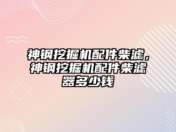 神鋼挖掘機配件柴濾，神鋼挖掘機配件柴濾器多少錢