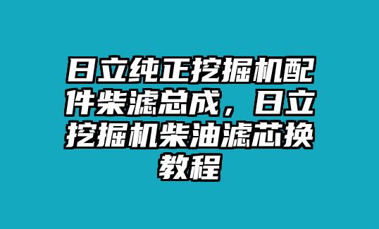 日立純正挖掘機(jī)配件柴濾總成，日立挖掘機(jī)柴油濾芯換教程