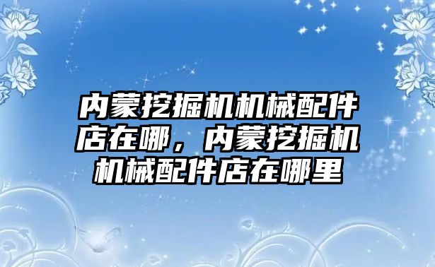 內(nèi)蒙挖掘機機械配件店在哪，內(nèi)蒙挖掘機機械配件店在哪里