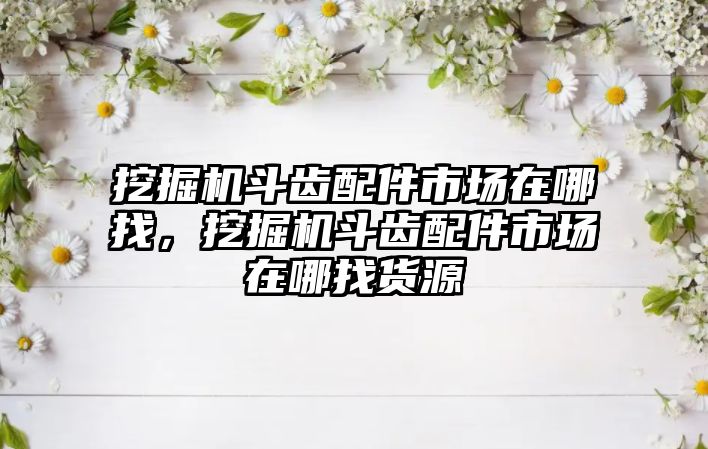 挖掘機斗齒配件市場在哪找，挖掘機斗齒配件市場在哪找貨源