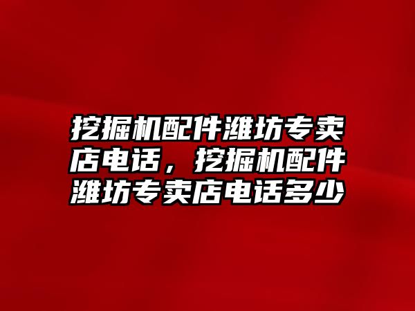 挖掘機(jī)配件濰坊專賣店電話，挖掘機(jī)配件濰坊專賣店電話多少