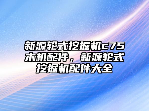 新源輪式挖掘機(jī)c75木機(jī)配件，新源輪式挖掘機(jī)配件大全