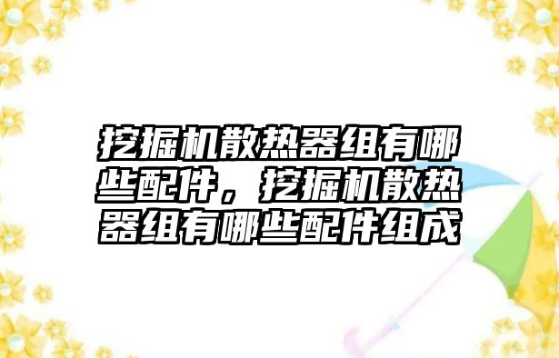 挖掘機散熱器組有哪些配件，挖掘機散熱器組有哪些配件組成