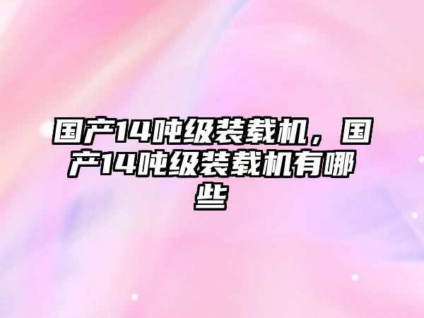 國(guó)產(chǎn)14噸級(jí)裝載機(jī)，國(guó)產(chǎn)14噸級(jí)裝載機(jī)有哪些