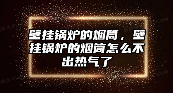 壁掛鍋爐的煙筒，壁掛鍋爐的煙筒怎么不出熱氣了